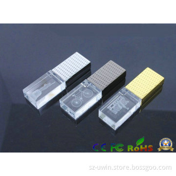Crystal Pen Drive, 4GB USB Flash Drive, Crystal USB Drive